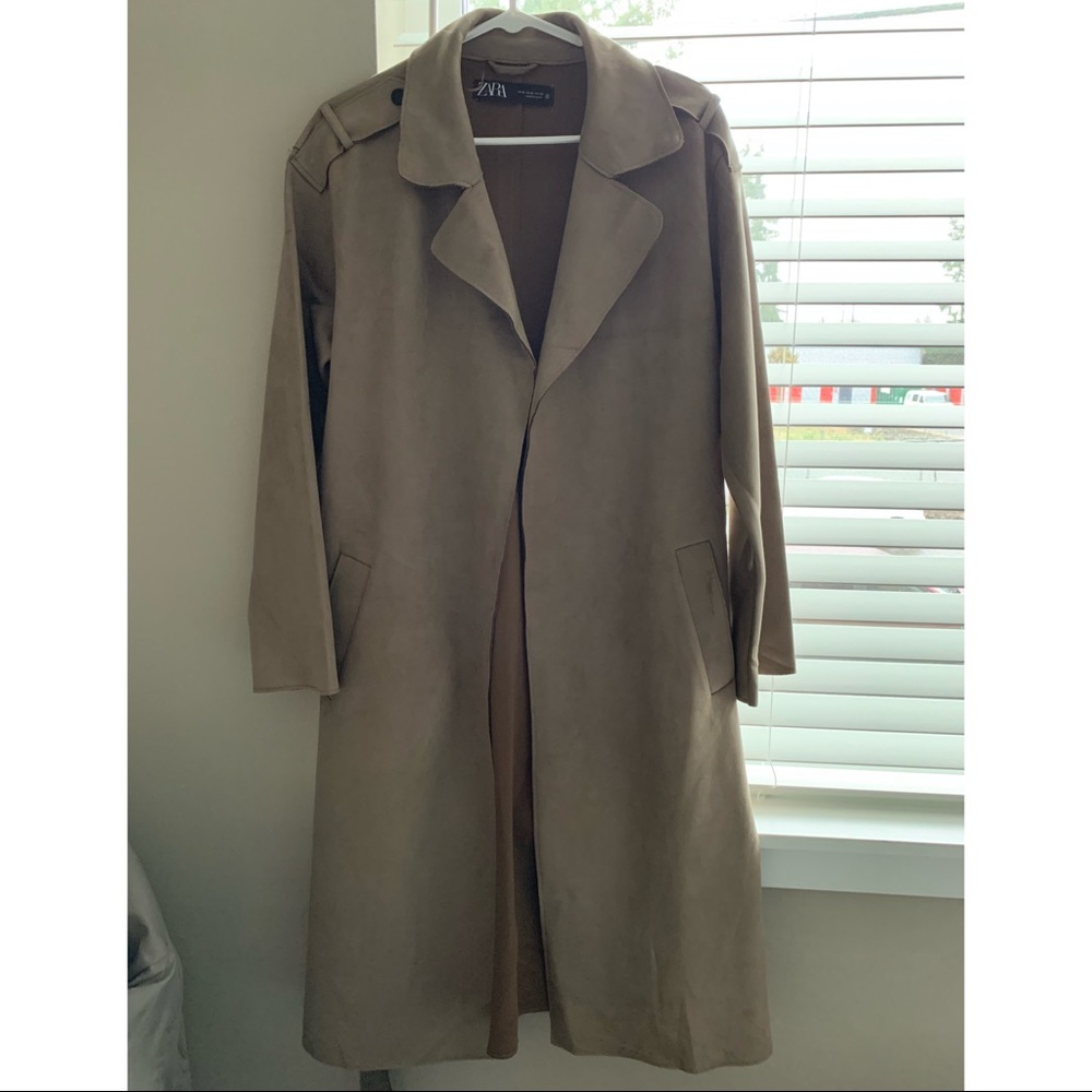Zara Faux Suede Coat